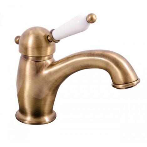 Mitigeur lavabo LABE en laiton bronze avec poignée en céramique-Bronze-Bronze-5.40 -- (1/4)