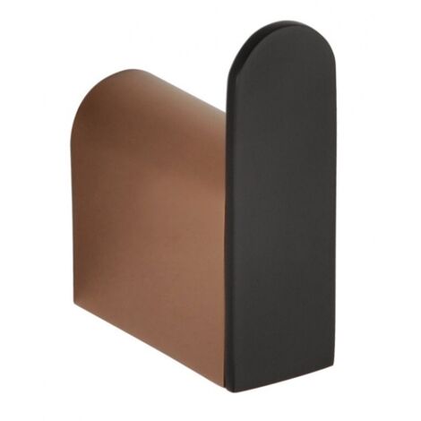Patère murale GALLA en laiton noir et doré 6 x4,6 x2 cm (1/2)