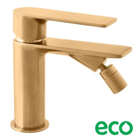 Mitigeur bidet à poser NIL en laiton doré brossé sans siphon (1/2)
