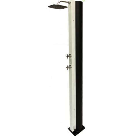 Douche de piscine solaire, douche extérieure 40L-Blanc-Blanc-17.5 --