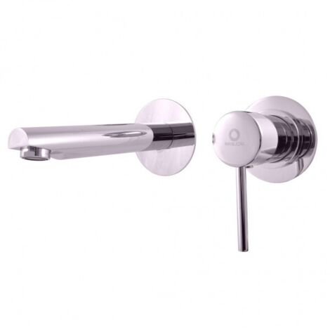 Mitigeur lavabo mural encastrable SEINA laiton chromé 8cm (1/5)