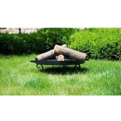 Brasero de jardin MALTA en acier-Ø 60cm-Acier naturel---Acier naturel (1/5)