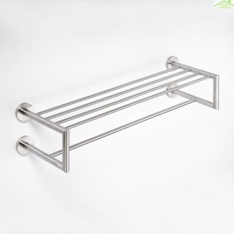 Etagère porte-serviettes avec double trapèze NEO 65x15,5x22,5 cm (1/3)