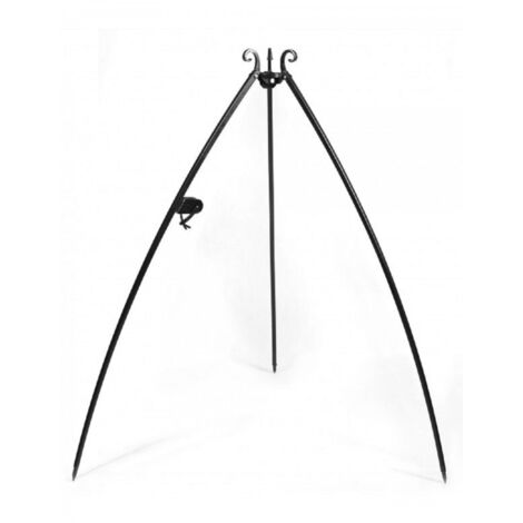Trépied DOUA en fer forgé noir, H 200 cm-Noir-Noir-- (1/4)