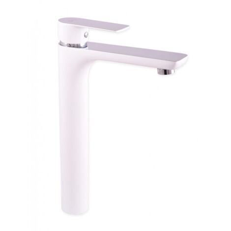 Mitigeur lavabo haut VLTAVA en laiton blanc 31,5 cm (1/2)