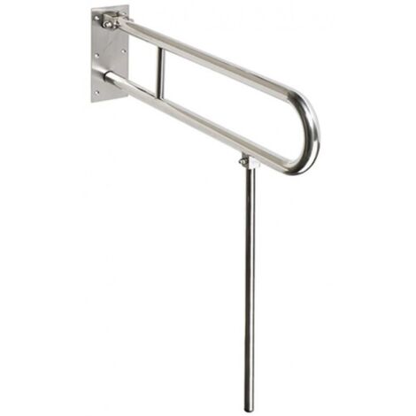 Barre d'appui relevable en forme U avec jambe d'appui HELP 61,6x10 H. 80cm