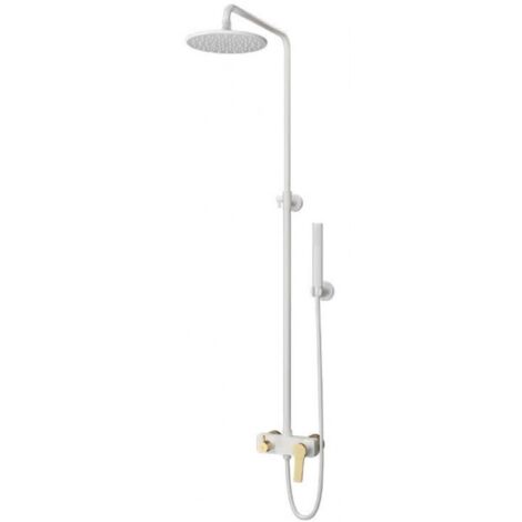 Colonne de douche ANDARE avec douchette-Chrome blanc et bronze-21 ---Chrome blanc et bronze (1/5)