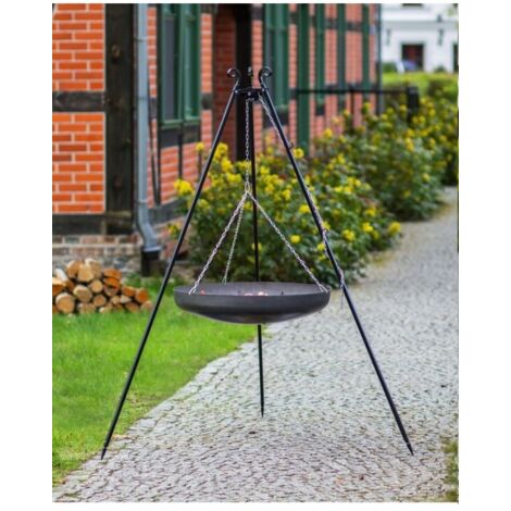 WOK rond spécial pour brasero sur trépied-- (1/5)