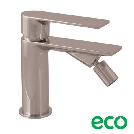Mitigeur bidet à poser NIL en laiton métal gris poli sans siphon (1/2)