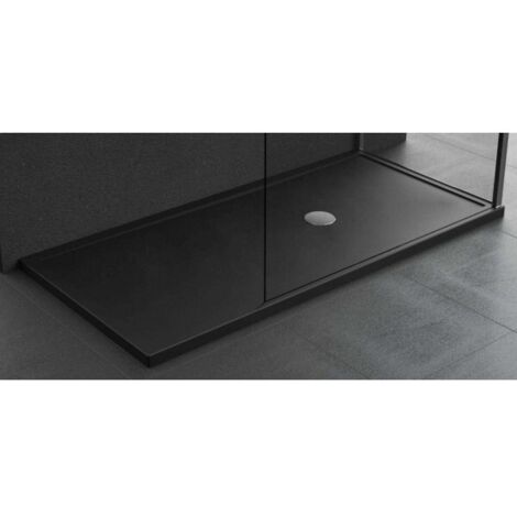 Receveur de douche plat NOVELLINI OLYMPIC PLUS noir 140x70 cm H 4,5cm (1/5)