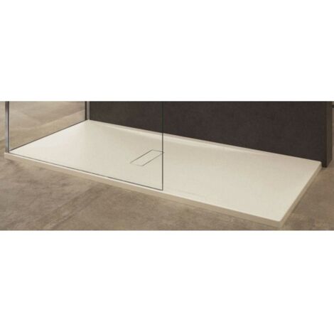 Receveur de douche beige ultraplat recoupable NOVELLINI CUSTOM 120x100 cm H 3,5 cm (1/5)