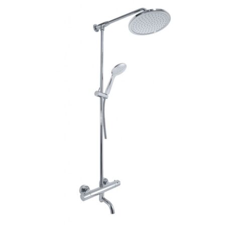 Colonne de douche murale thermostatique réglable 110 à 176 cm (1/2)