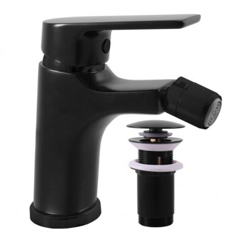 Mitigeur bidet COLORADO en laiton noir avec siphon (1/3)