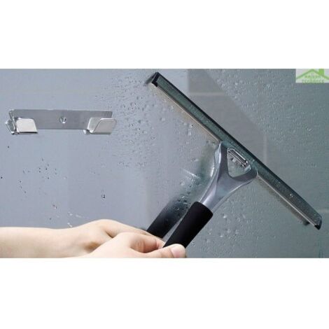 Raclette de douche NOVELLINI en laiton chromé et gomme-- (1/5)