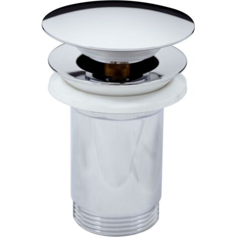 Bonde Pop-up pour lavabo et évier en laiton chromé 6,5 cm (1/3)