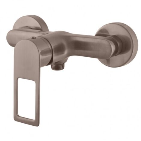 Mitigeur douche NIL en laiton métal gris brossé-Doré-Doré-- (1/2)
