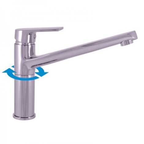 Mitigeur évier haut pivotant COLORADO en laiton chromé H.19,4 cm (1/2)