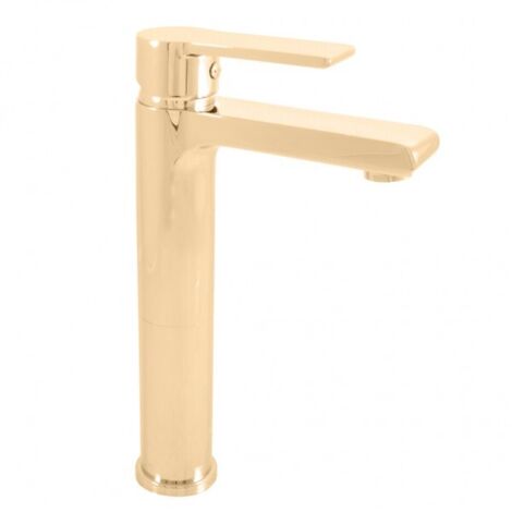 Mitigeur lavabo haut COLORADO en laiton doré H. 26 cm (1/2)