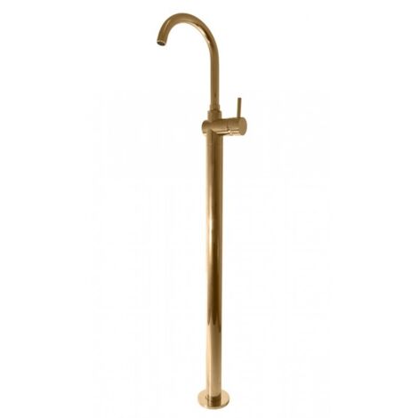 Mitigeur lavabo sur pied SEINA en laiton doré H. 115 cm (1/3)