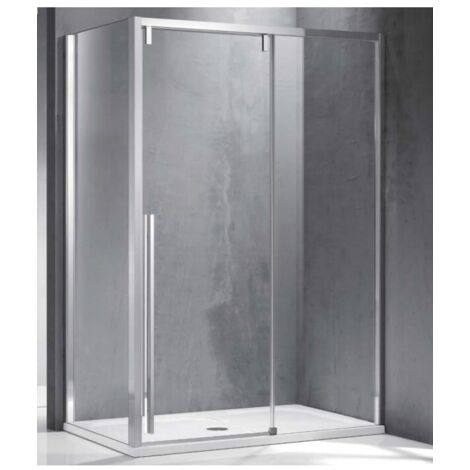 Cabine de douche SANTORINI 400 150x80 x200 cm profilé chromé (1/5)