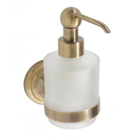 Distributeur de savon en verre RETRO bronze 7,5x15x13,5 cm / 200 ml (1/5)