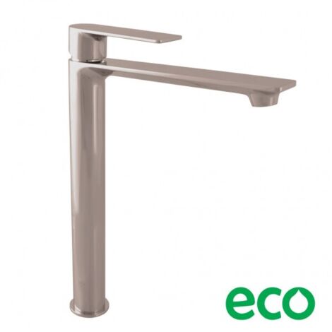 Mitigeur lavabo haut NIL en laiton métal gris brossé sans siphon H. 26,1 cm (1/2)
