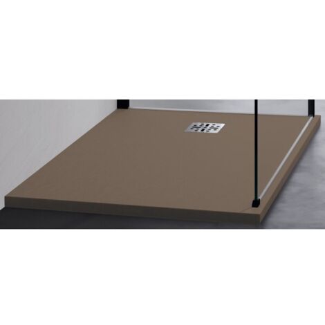 Receveur de douche recoupable NOVELLINI NOVOMATT cappuccino 100x100 cm (1/4)