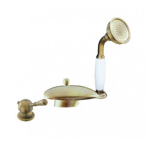 Mélangeur baignoire avec cascade LABE 3 trous en laiton