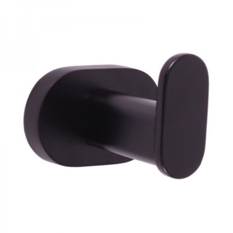 Patère simple YUKON en laiton noir mat 5,6 cm (1/2)
