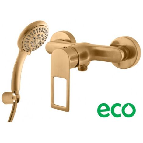 Mitigeur douche NIL en laiton doré brossé-Doré-Doré-- (1/4)