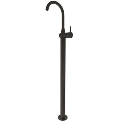 Mitigeur lavabo sur pied SEINA en laiton noir H. 115 cm (1/3)