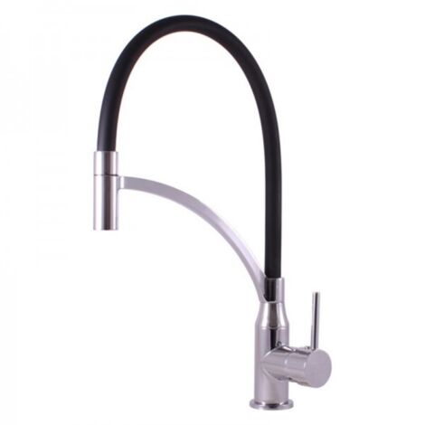 Mitigeur évier flexible SEINA en laiton chromé (1/4)