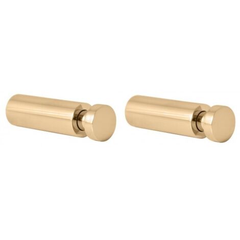 Lot de 2 patères simples COLORADO en laiton doré 5cm x 1,6cm (1/2)