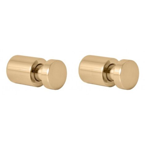 Lot de 2 patères COLORADO en laiton doré 3cm x 1,6cm (1/2)