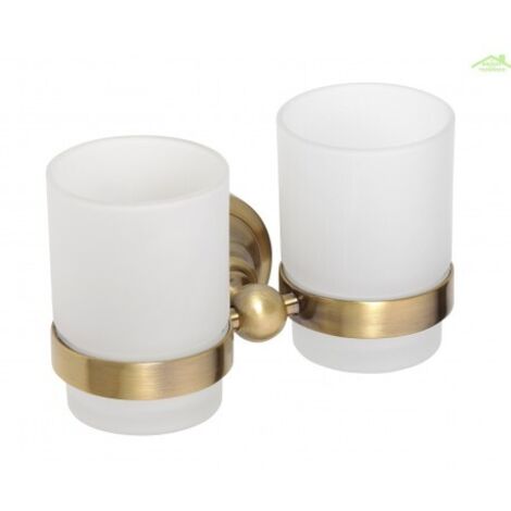 BEMETA Ricordi Double porte-verre en Laiton, Bronze (OPTIMARIC47BR) (1/3)