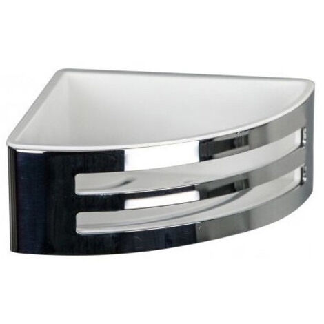 Panier d'angle avec 2 fentes novellini R90CESTE0B Chrome-noir (1/2)