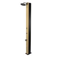 Douche de piscine solaire PULSATE 40L avec rince pieds temporisé-Beige-Beige-17.5 --