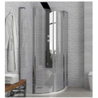 Parois de douche ¼ de cercle PANEX 200 H. 190 cm-Transparent-Transparent--