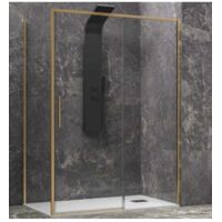 Cabine de douche LEA 400 120x70 x200 cm profilé doré