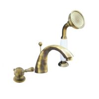 Mélangeur baignoire avec inverseur LABE 3 trous en laiton