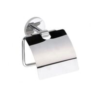 Dérouleur papier toilette avec couvercle ALFA en zinc 5,5 x13,5x13,8cm