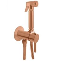Mitigeur bidet ou WC encastrable SEINA avec douchette en laiton rose gold brossé