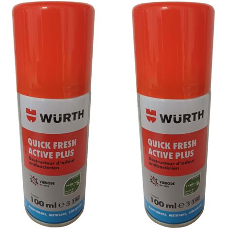 Nettoyant pour climatisation vÃ©hicule Quick Fresh Active Plus, lot de 2