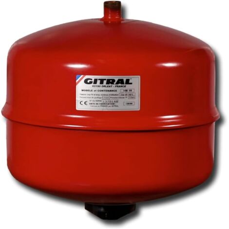Vase d'expansion Ã membrane de 18 litres - tarage 1.5 bars - Gitral modÃ¨le : mb18
