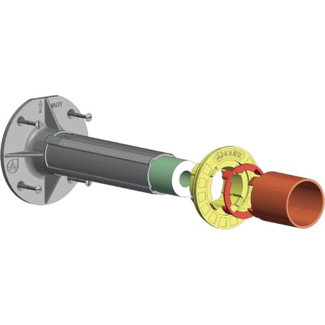 Support de fixation pour robinet de puisage extérieur sur isolation thermique extérieure (ITE)