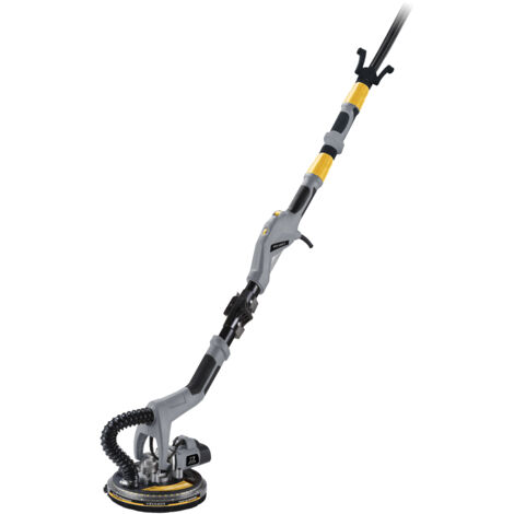 Peugeot – Ponceuse girafe télescopique 810W – Bras télescopique jusqu'à 1,6m – Éclairage LED – Pour ponçage murs et plafonds en plâtre