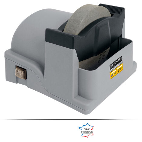 Peugeot – Aiguiseuse à eau 200 mm – Puissance 90 W – Vitesse 160 tr/min – Meule en corindon pour coupe nette – Modèle ENERGYGrind-200