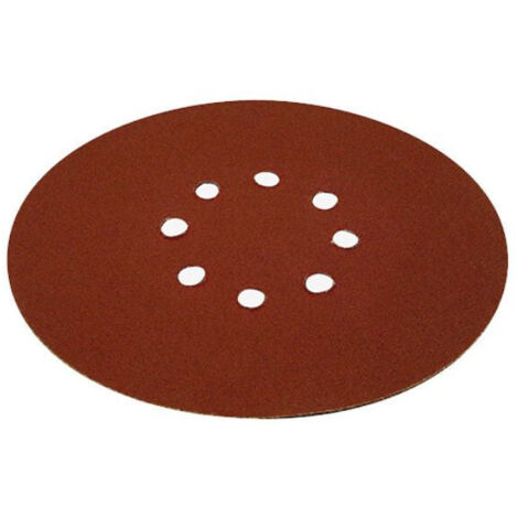Jeu de 6 disques abrasifs plâtre Ø225mm – Grain 240 – 8 trous pour finition lisse – Compatible ponceuse PEUGEOT EnergySand-225 - 225mm-8