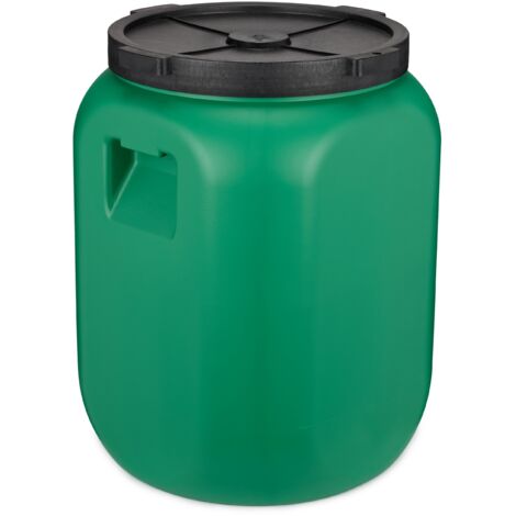 Garronda Weithalsfass 60 Liter Futtertonne mit Deckel ohne Dichtung– BPA-freier HDPE Futterbehälter für Wasser, Lagerung, Tierfutter, Sauerkraut und Gurken GD-0142