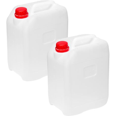 Garronda Wasserkanister Camping BPA-frei Lebensmittelecht Wasserbehälter Kanister 5L Wassertank Camping Zubehör Outdoor Wasserkanister 5L 2er Pack Weiß GD-0082